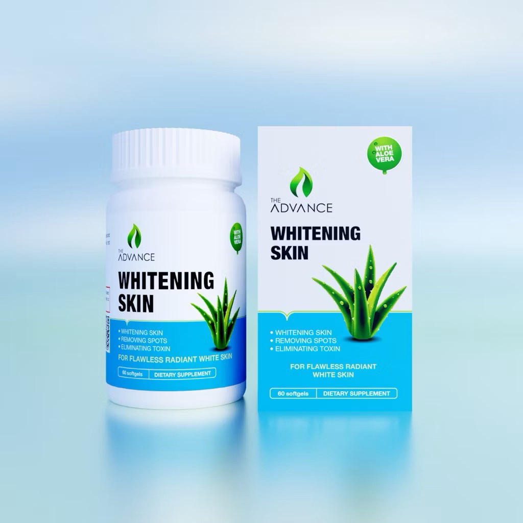 Viên uống trắng da WHITENING SKIN The Advance ngăn ngừa lão hóa căng mịn trắng hồng da