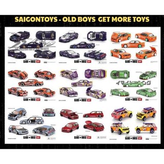  Saigontoys - Kaido House các loại- xe mô hình tỷ lệ 1:64 KHMG 