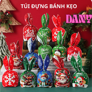  DANY  TAI THỎ  SET 50 TÚI TAI THỎ ĐỰNG BÁNH KẸO NOEL,QUÀ TẶNG NOEL TÚI ĐỰNG QUÀ SINH NHẬT CHO BÉ 