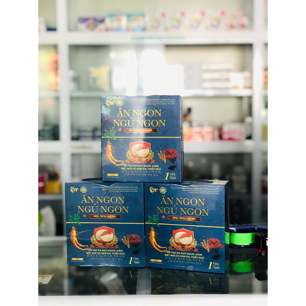 Ăn Ngủ Ngon Đông Trùng Albumin ngày 1 viên.
