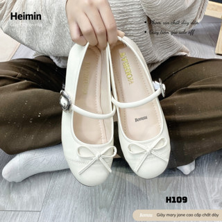 [Pandoll] Giày mary jane nữ (H103) bọc da đế bệt bản cao cấp
