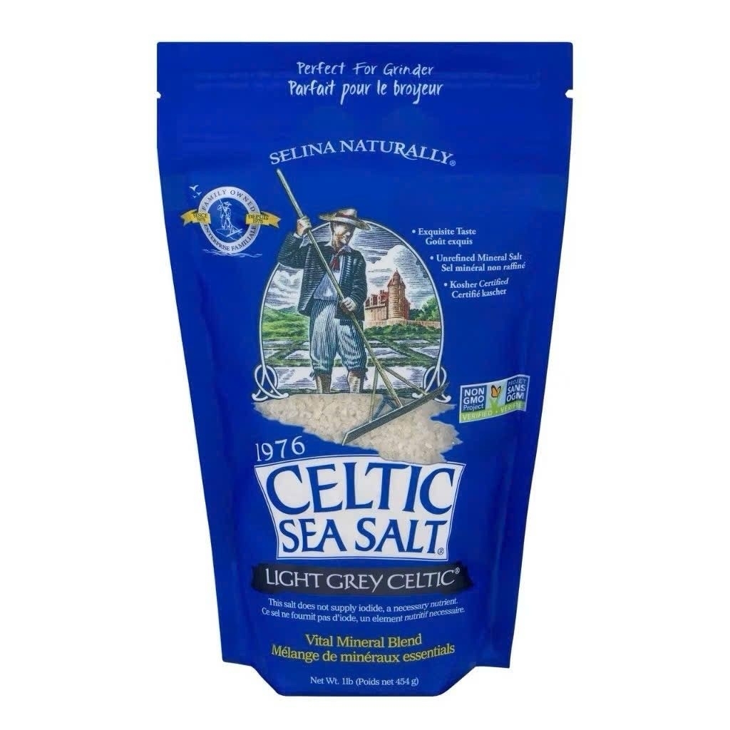 Muối Biển Sea Salt Celtic Light Grey 227gr - 454g ⭐ Dạng hạt nhuyễn ⭐ Dùng trong chế biến món ăn Cao