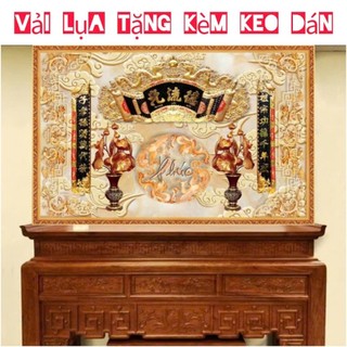  Tranh dán bàn thờ phòng thờ 3d tranh lụa dán tường 