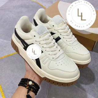 Giày Thể Thao A_sics Court MZ Cram Black Gum Giày Thể Thao asics Kem Đen Và Kem Xám Thiết Kế Độc Lạ Hàng Hot Trend