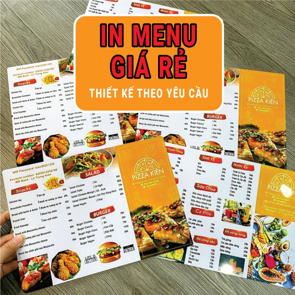 in menu Bồi Fomex, menu nhựa, menu ép plastic  >> HỖ TRỢ  MIỄN PHÍ THIẾT KẾ <<☘☘☘