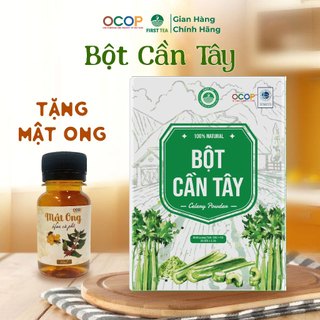 Bột Cần Tây First Tea Công Nghệ Sấy Lạnh Nguyên Chất, Giảm Cân, Đẹp Dáng, Sáng Da, Thanh Lọc Cơ Thể
