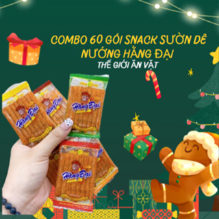  Combo 60 gói Snack Sườn Dê Nướng Hằng Đại Pò Miếng Hằng Đại Mini Đồ Ăn Vặt Tuổi Thơ 
