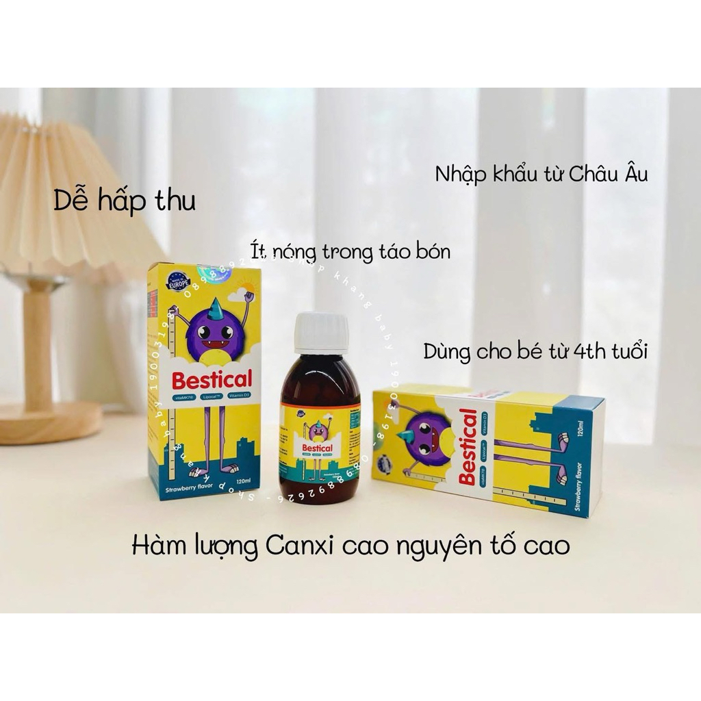 [CHÍNH HÃNG] CANXI BESTICAL CHO TRẺ TỪ 4m