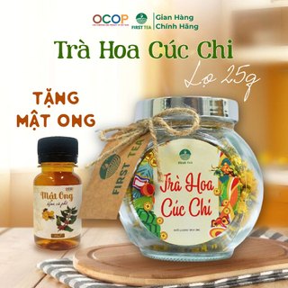 Trà Hoa Cúc Chi Nguyên Chất First Tea giúp thanh nhiệt, trợ tiêu hoá, giải độc, mát gan, sáng mắt, tăng cường miễn dịch