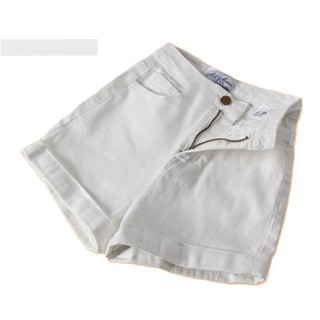 Quần jean short nữ chất kaki giả Jeans thiết kế đơn giản kaki trơn dễ phối đồ Lưng Cao co giãn quần đùi bò Shop5