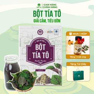  Bột Lá Tía Tô Nguyên Chất Sấy Lạnh First Tea Giúp Giải Cảm Dị Ứng Mờ Thâm Sáng Da 