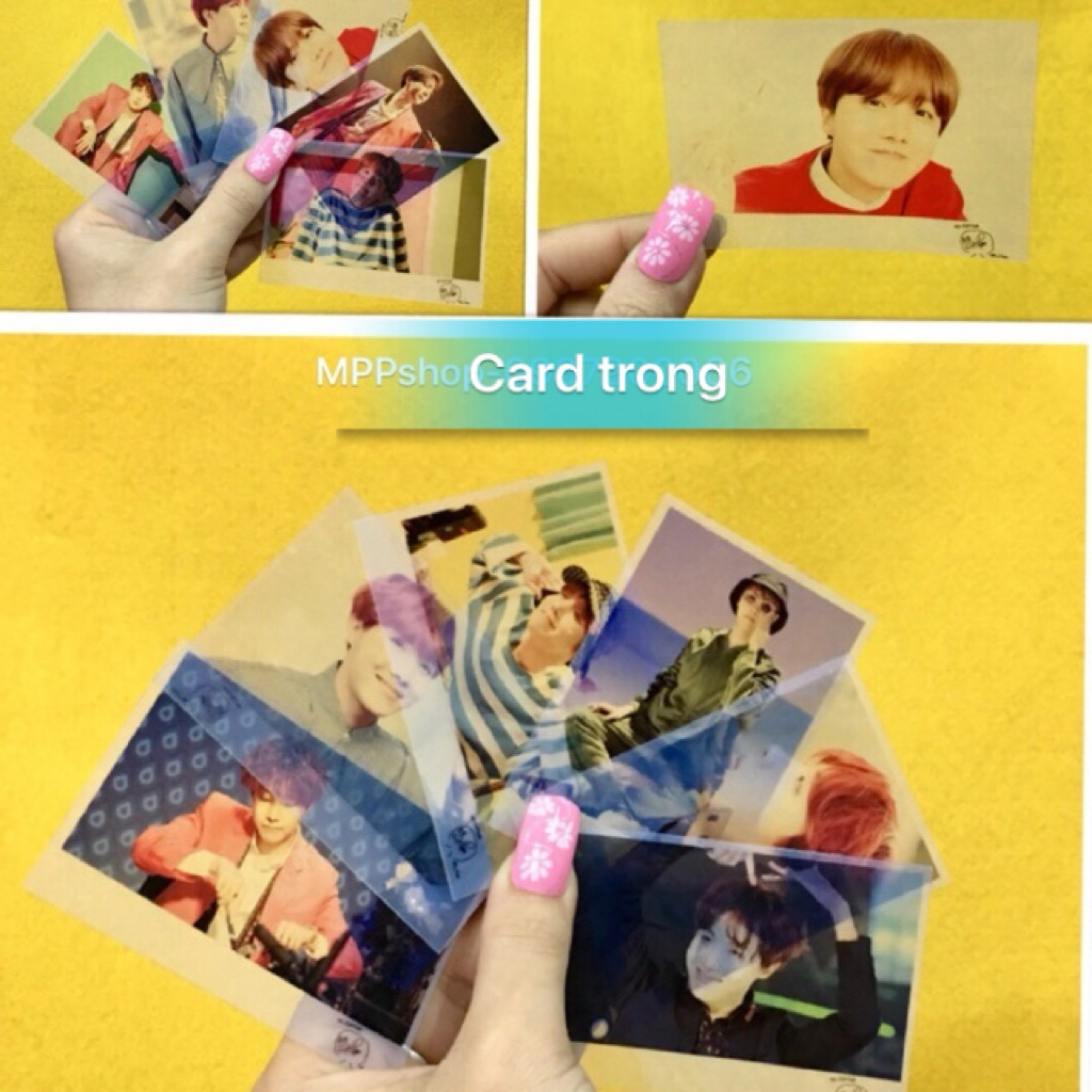 card trong suốt JHOP BTS 4 ảnh khác nhau