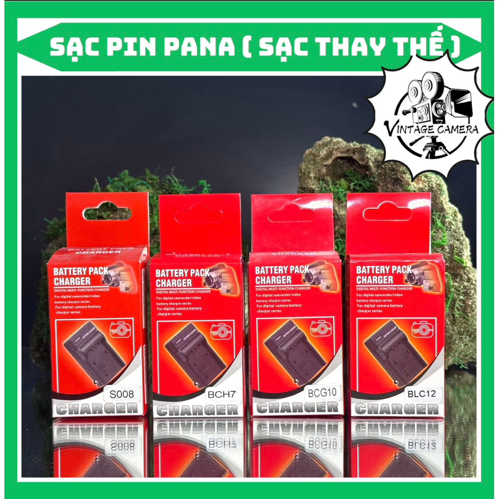 Bộ Sạc Pin Panasonic DMW-BLG10/ DMW-BLH7/ DMW-BLC12/ DMW-BCL7/ CGA-S002/ CGA-S005/ CGA-S007/S008 ( B