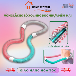  Vòng lắc eo thể dục 1,5kg lò xo bọc nhựa mềm giảm mỡ bụng nhanh tạo dáng eo thon gọn tập luyện tại nhà 