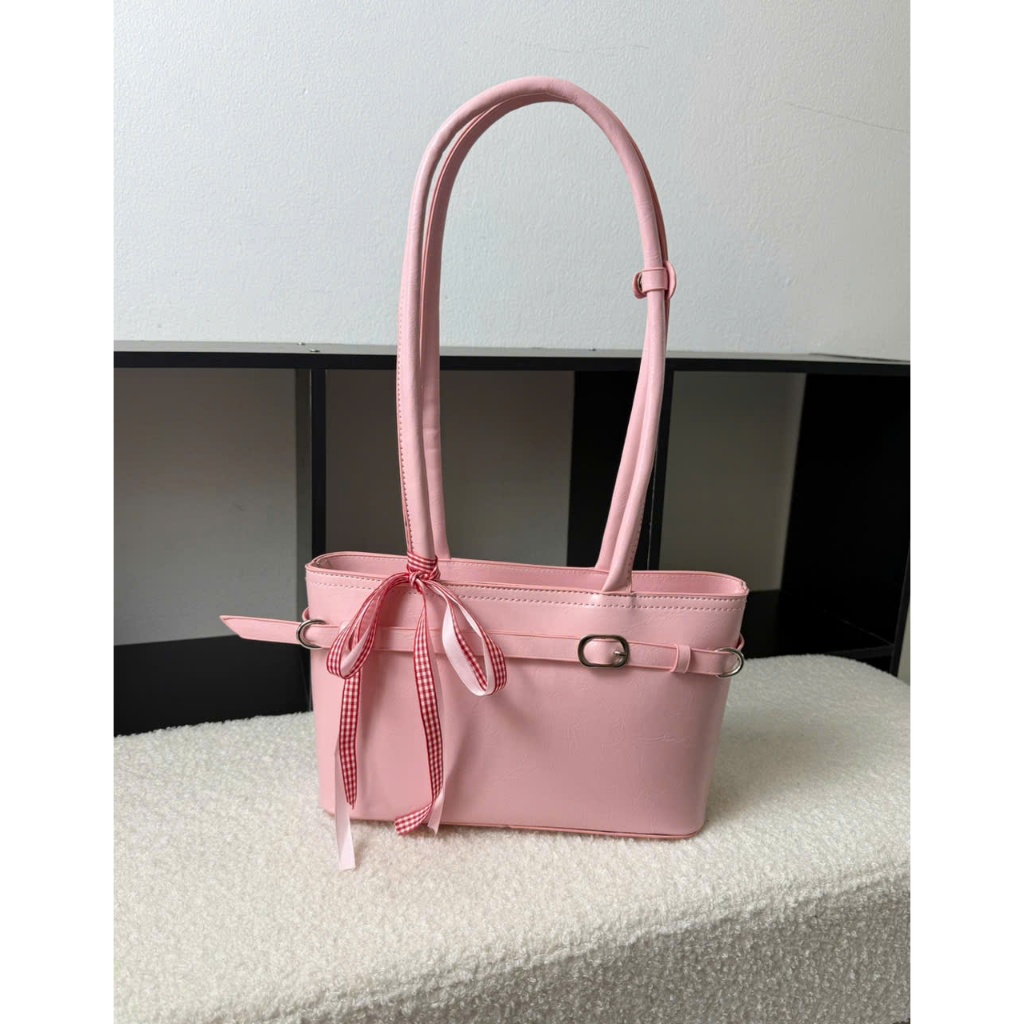 Túi xách nữ tote mini da PU cao cấp phối nơ ruy băng, túi đeo vai nhỏ gọn thanh lịch phong cách Hàn Quốc Đăng Túi DK340 | BigBuy360 - bigbuy360.vn