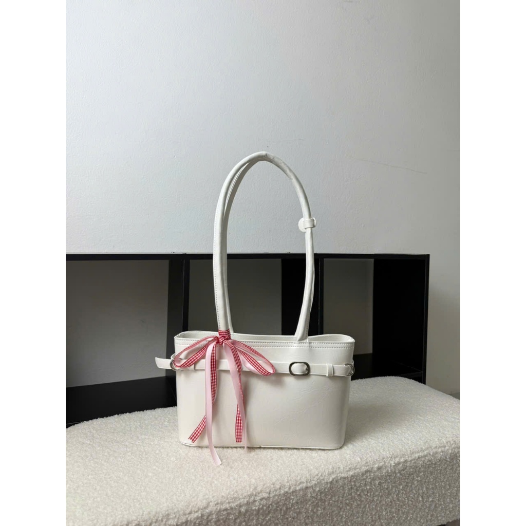 Túi xách nữ tote mini da PU cao cấp phối nơ ruy băng, túi đeo vai nhỏ gọn thanh lịch phong cách Hàn Quốc Đăng Túi DK340 | BigBuy360 - bigbuy360.vn