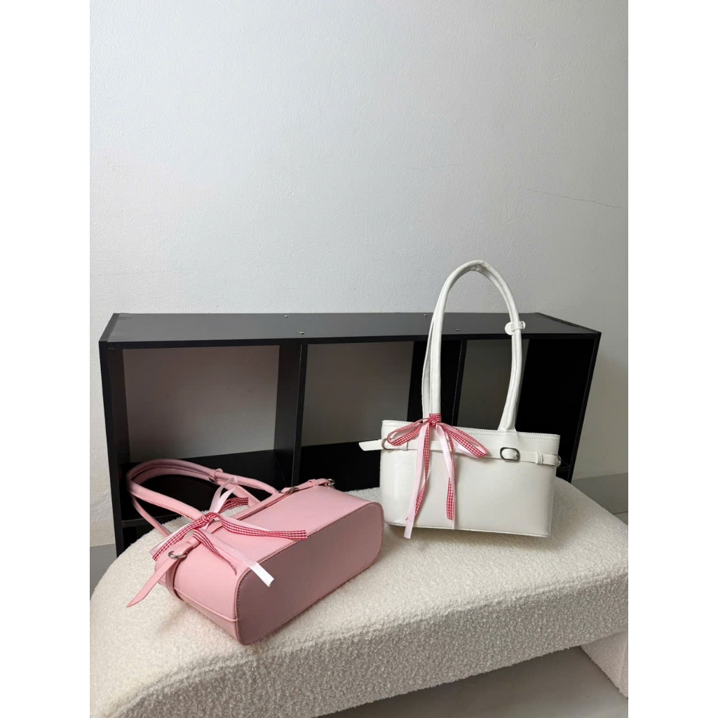 Túi xách nữ tote mini da PU cao cấp phối nơ ruy băng, túi đeo vai nhỏ gọn thanh lịch phong cách Hàn Quốc Đăng Túi DK340 | BigBuy360 - bigbuy360.vn