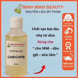 𝗖𝗔𝗕, 𝗖𝗔𝗣𝗕 – Chất tạo bọt dịu nhẹ, nguyên liệu mỹ phẩm cho dầu gội & sữa tắm (Cocamidopropyl Betaine)