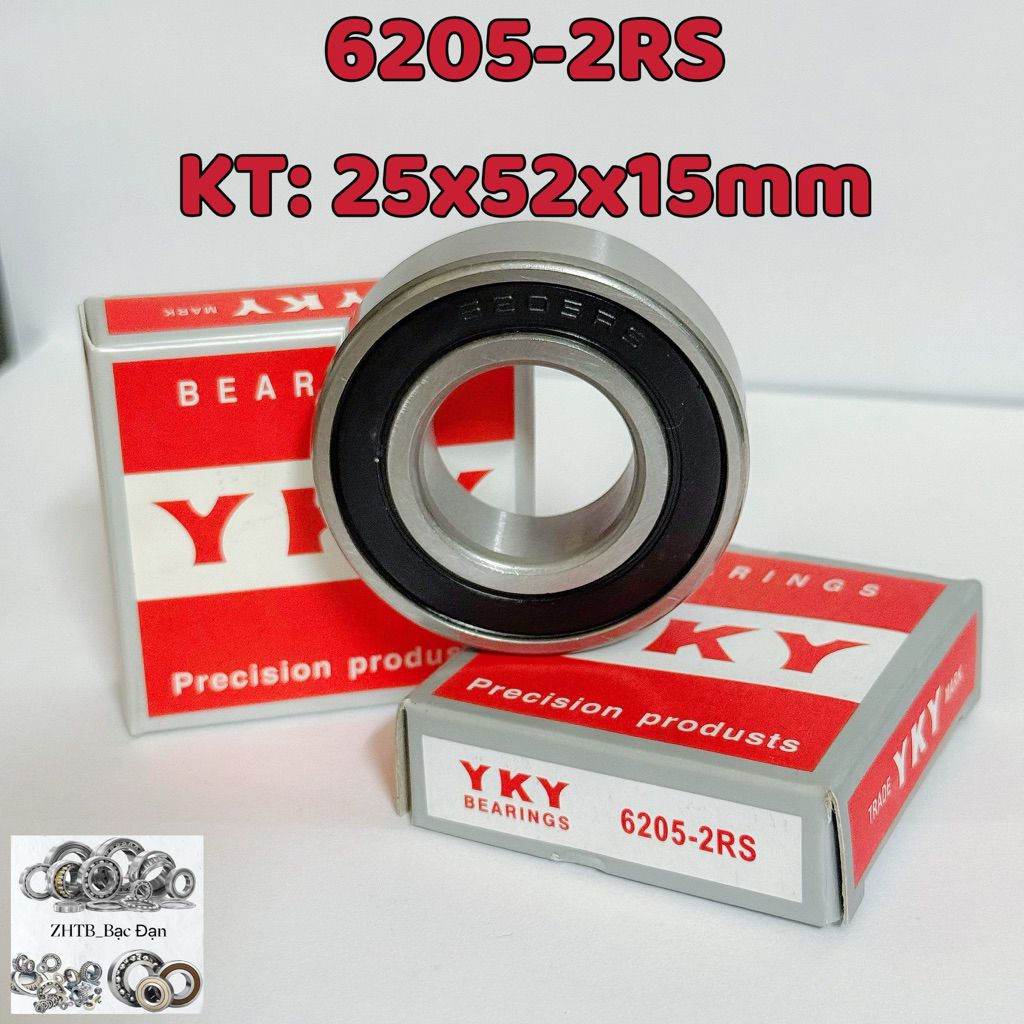 Vòng Bi 6205-2RS HÀNG MỚI YKY
