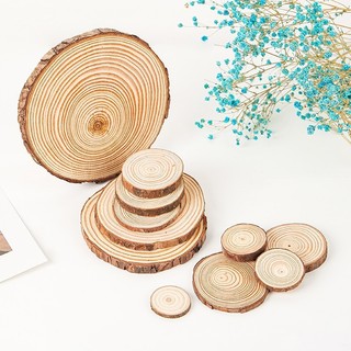 Lát gỗ thông Từ 4-11cm decor trang trí Giáng Sinh Làm Đồ Handmade - Khoanh gỗ Đế gỗ làm cây thông Noel 2026
