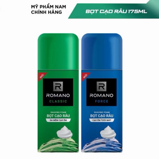 Bọt cạo râu cao cấp Romano Cho Nam 175ml Classic / Force