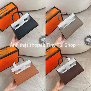 (Full-Box) Túi xách H Kel.ly dáng lùn size 22 TAG BẠC chuẩn hàng l1 siêu đẹp cầm tay đeo chéo sang chảnh