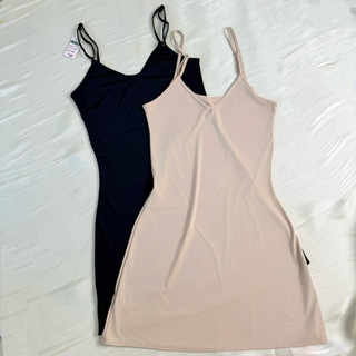  Đầm lót ngủ su lạnh ẩn đường may 2 màu basic – váy lót body co giãn 4 chiều mềm mịn ôm dáng cực đẹp 💕 