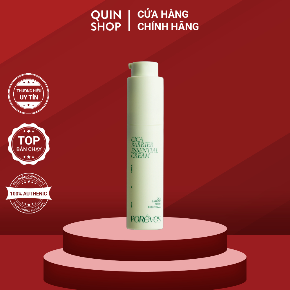 Kem Dưỡng Làm Dịu Da Poreves Cica Barrier Essential Cream