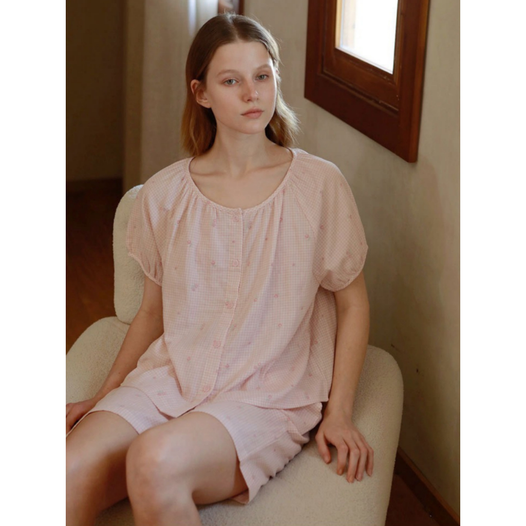 After Bath - Bộ Mặc Nhà Nữ Garden Gingham Set - PJ148