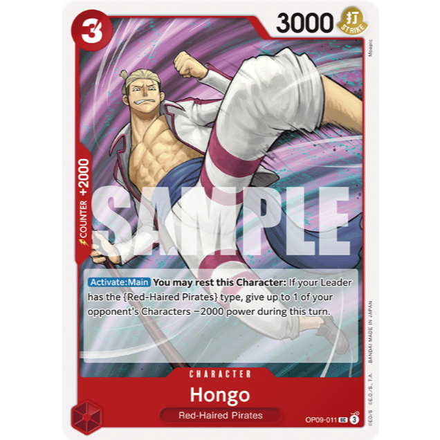 [Thẻ bài OnePiece] OP09-011 | UC | CHARACTER Hongo