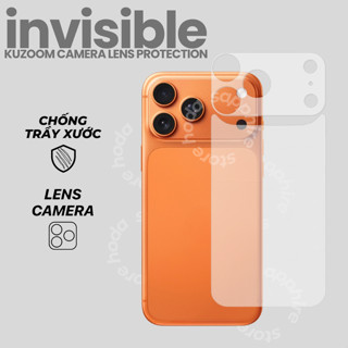  Bộ Miếng Dán PPF Kuzoom Bảo Vệ Cụm Camera Chống Trầy Xước Mặt Lưng Khung Trợ Dán Iphone 17 Pro Max 