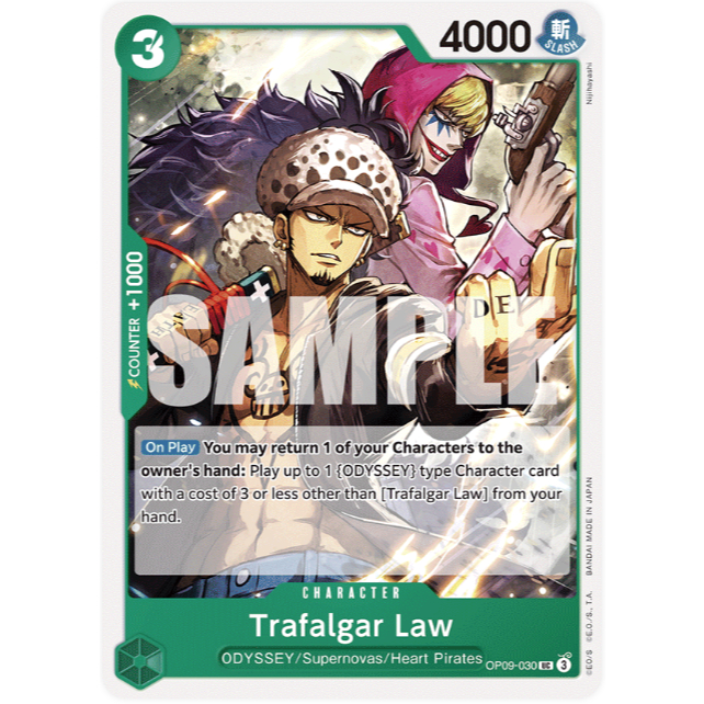 [Thẻ bài OnePiece] OP09-030 | UC | CHARACTER Trafalgar Law