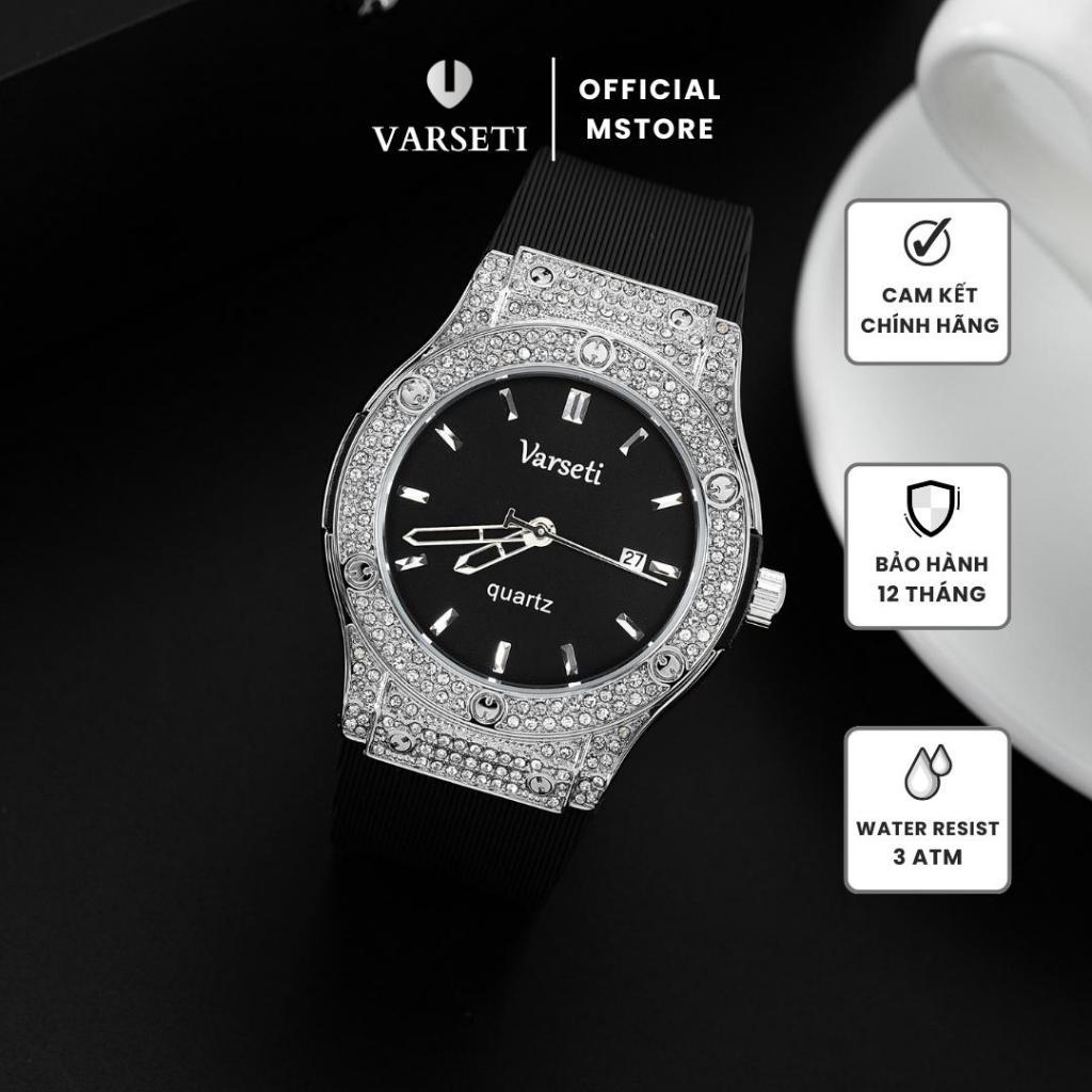 Đồng hồ nam Varseti chính hãng, form hbl, bộ máy pin, khóa thông minh, chống nước tốt, đồng hồ đeo tay, dây silicon-M102