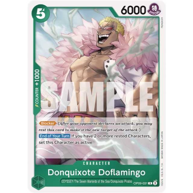 [Thẻ bài OnePiece] OP09-031 | R | CHARACTER Donquixote Doflamingo