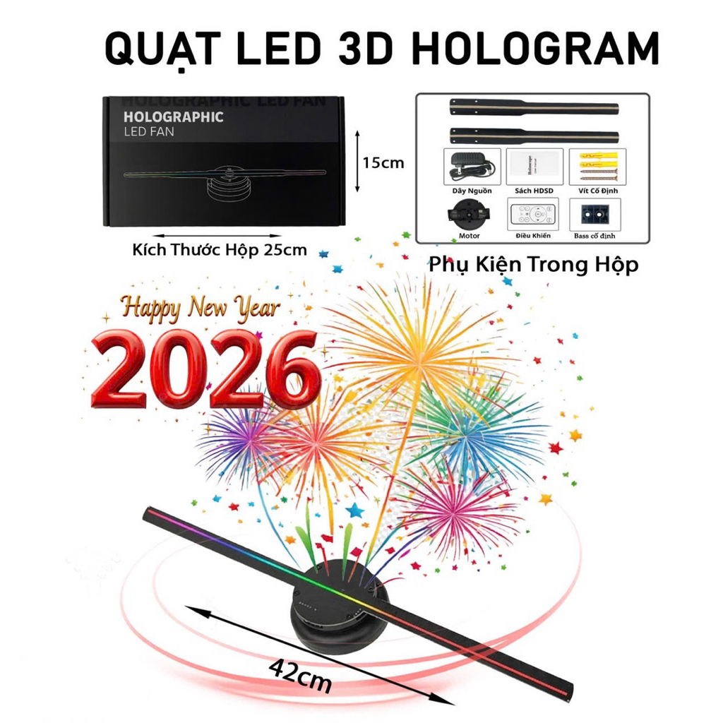 Quạt led 3D