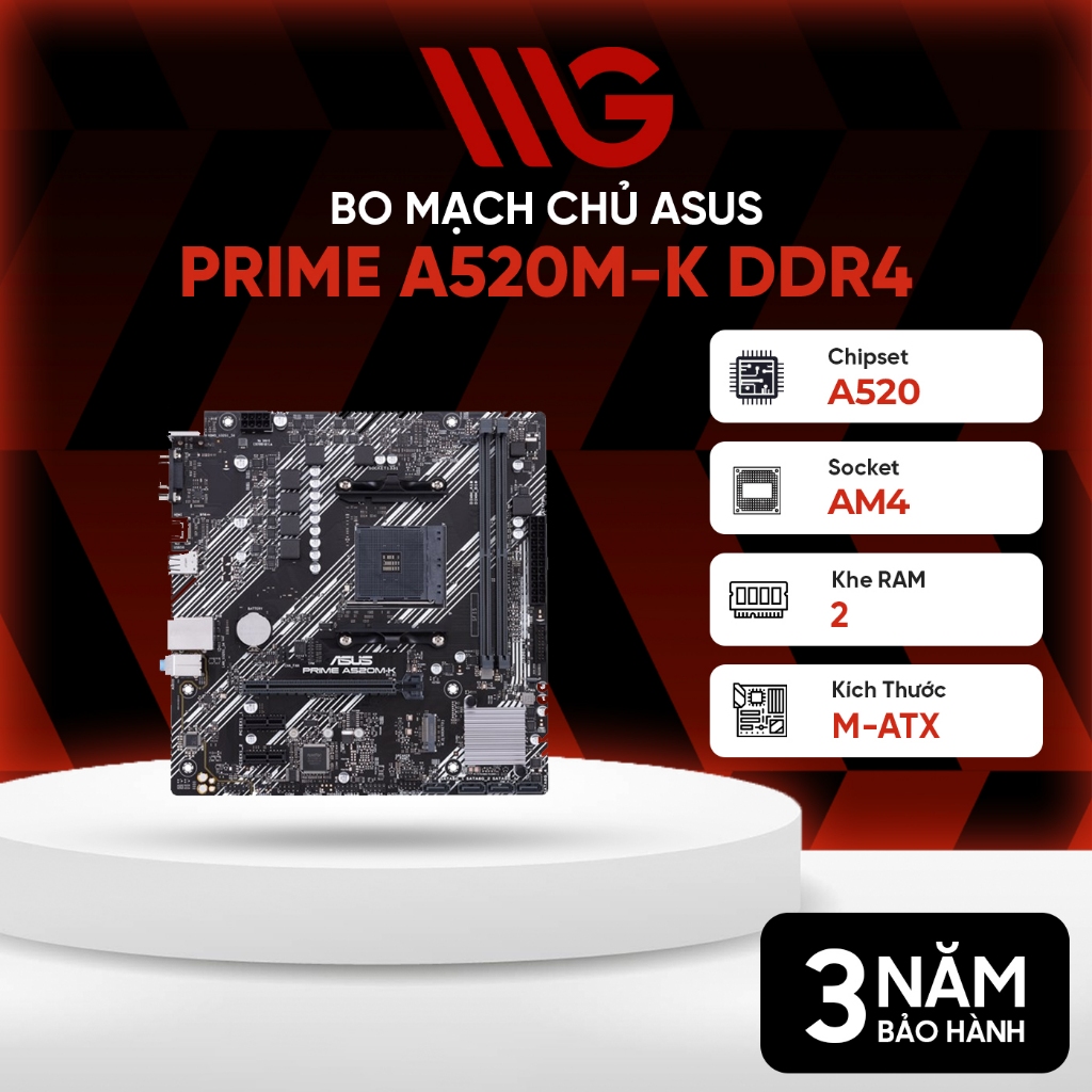 Mainboard - Bo Mạch Chủ Asus Prime A520M-K DDR4 Prime A620M-E D5