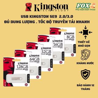 Usb Kingston 3.0/2.0 128gb/ 64gb/ 32gb/ 16gb/ 8gb/ 4gb /2gb thiết kế nhỏ gọn,vỏ kim loại,chống nước