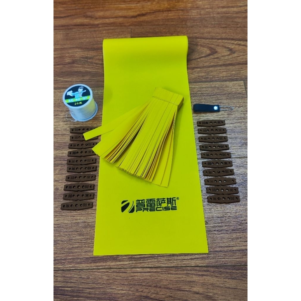 com bo 1m dây thun ná cao su chĩnh hãng precise 0.7 với 0.75 cắt sẵn khổ tới má kèm phụ kiện có nhiề