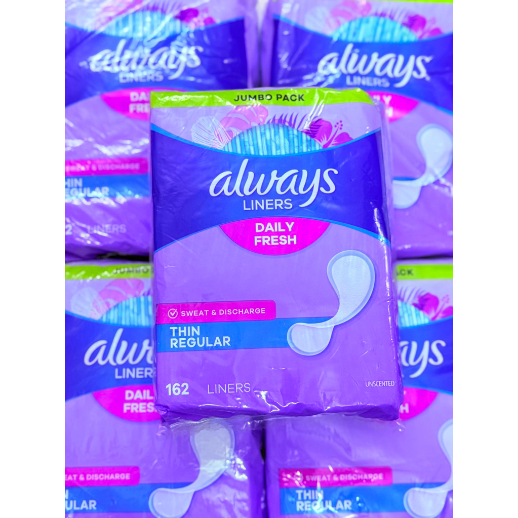 Băng vệ sinh hằng ngày Always Thin 162 miếng