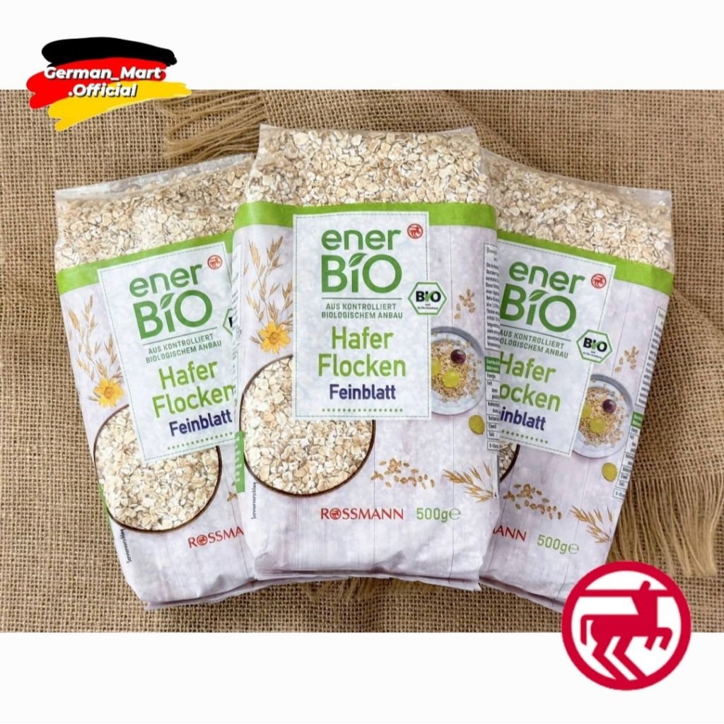 🇩🇪 HAFER FLOCKEN - HẠT YẾN MẠCH HỮU CƠ CÁN DẸT ENER BIO/ DM BIO 500GR - Đức