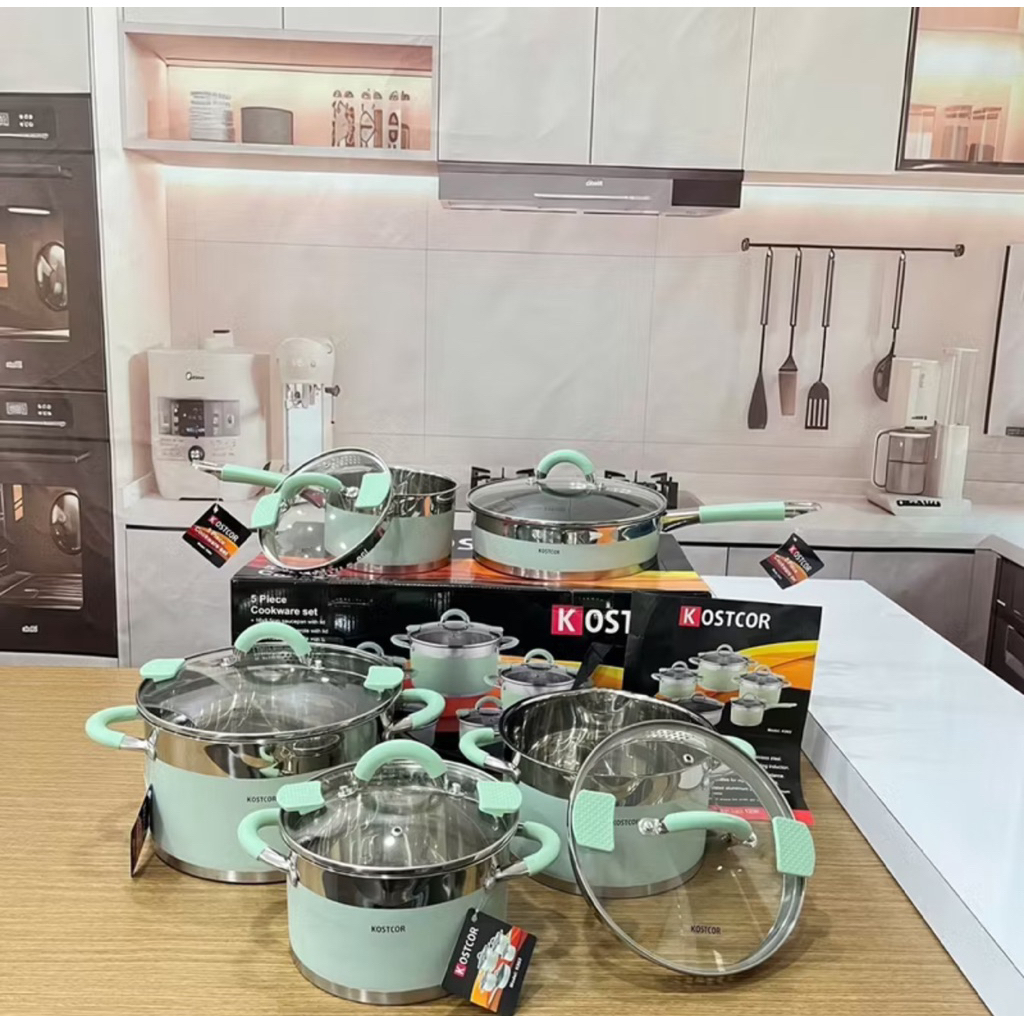 Bộ Nồi Từ 9 Đáy KOSTCOR Đức – Combo 5 Món Cao Cấp 2024