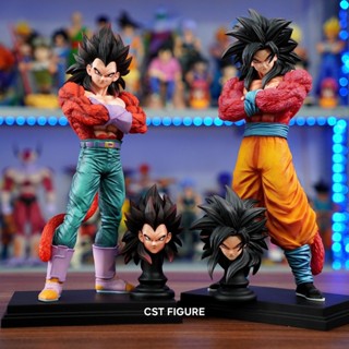  Mô hình Vegeta và Goku ssj4 cao 32cm JT Studio-Tặng kèm mô hình chibi 