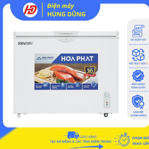 [SHIP HỎA TỐC ĐÀ NẴNG ] Tủ đông Hòa Phát 252 lít HPF AD6252 - BẢO HÀNH CHÍNH HÃNG 24 THÁNG