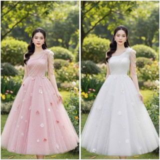  Đầm cưới TRIPBLE T DRESS xoè phồng bí đính hoa nổi sang trọng- size S M L 