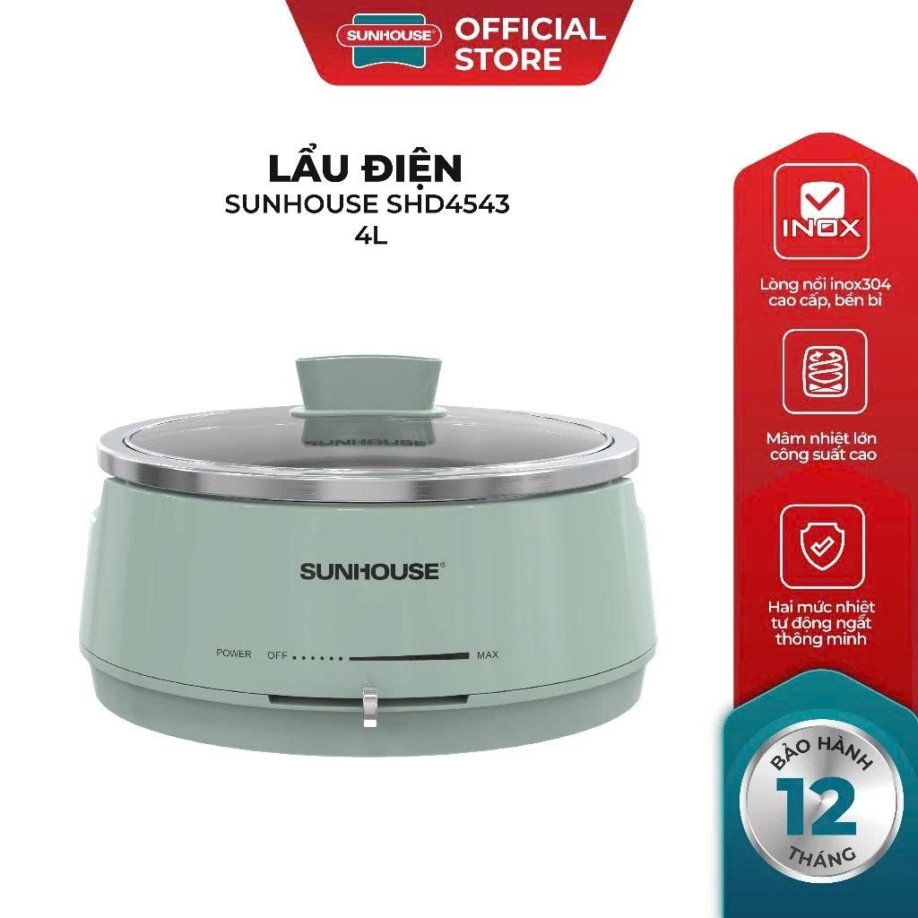 Lẩu điện 4L Sunhouse SHD4543