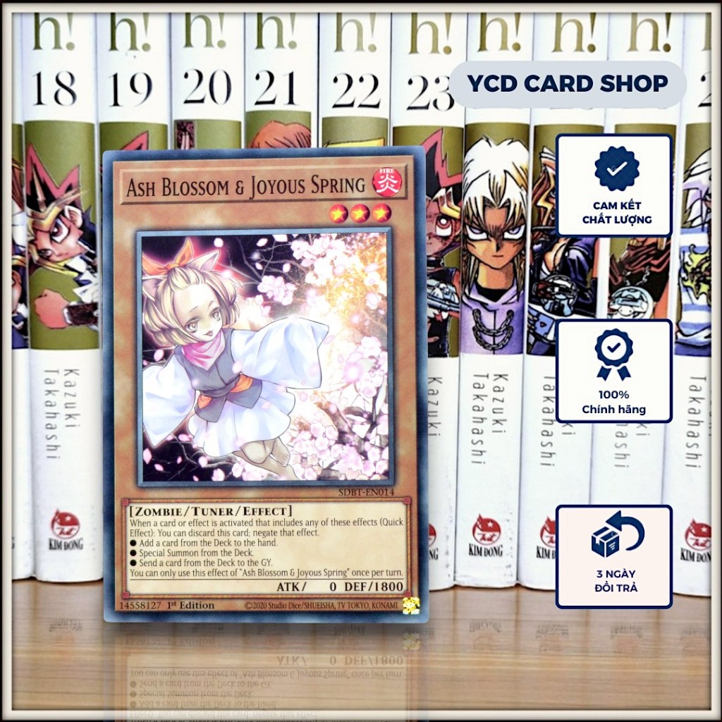 [YCD Shop] Thẻ bài Yugioh Chính Hãng Ash Blossom & Joyous Spring – Common