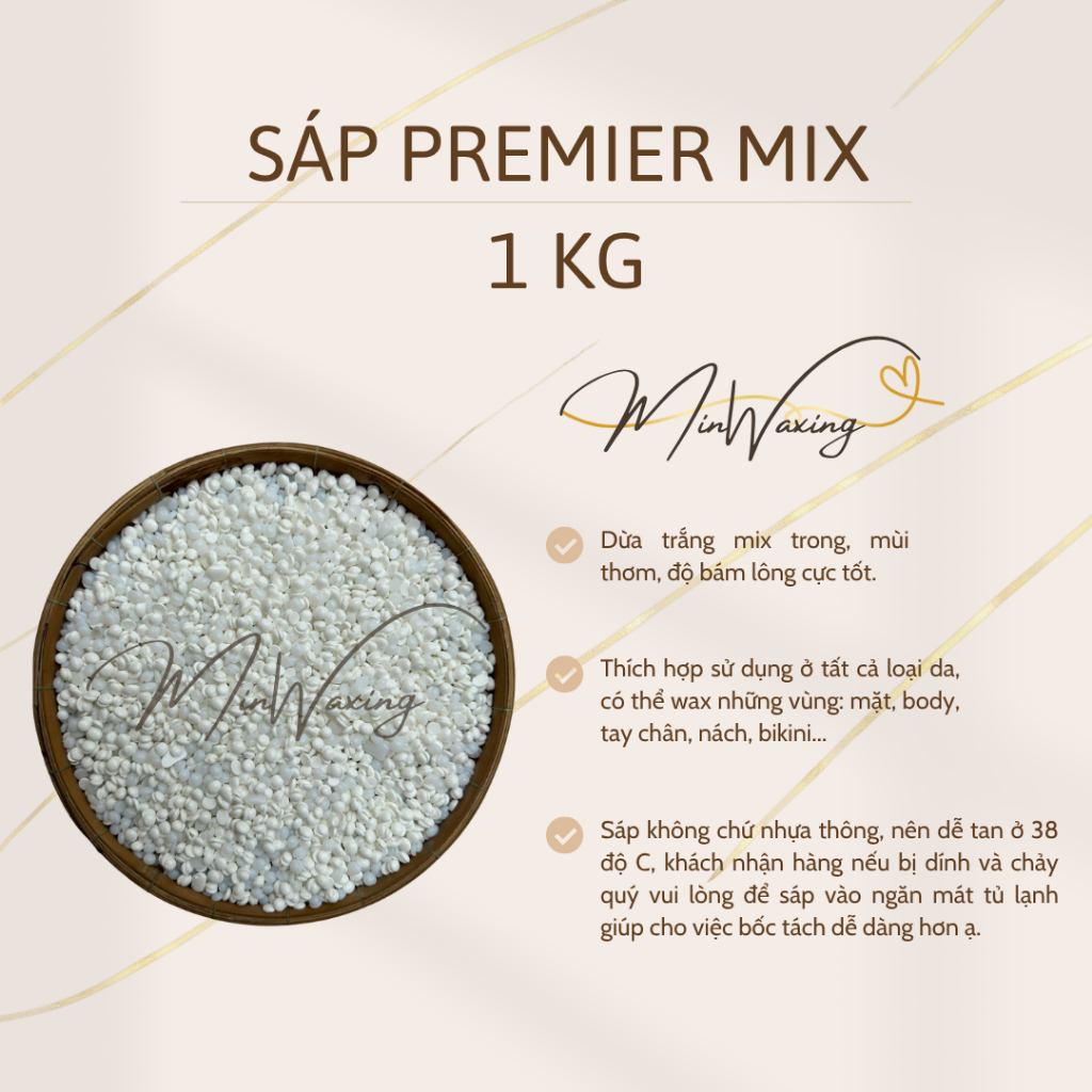 1 KG SÁP MIX PREMIER NHÀ MIN - NI HOUSE - WAXING