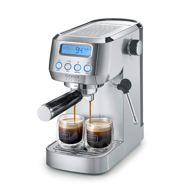 Máy Pha Cà Phê CASO Espresso Gourmet Crema, Máy Pha Cafe Gia Đình, Nhập EU, BH 12 Tháng, Shop Giadun