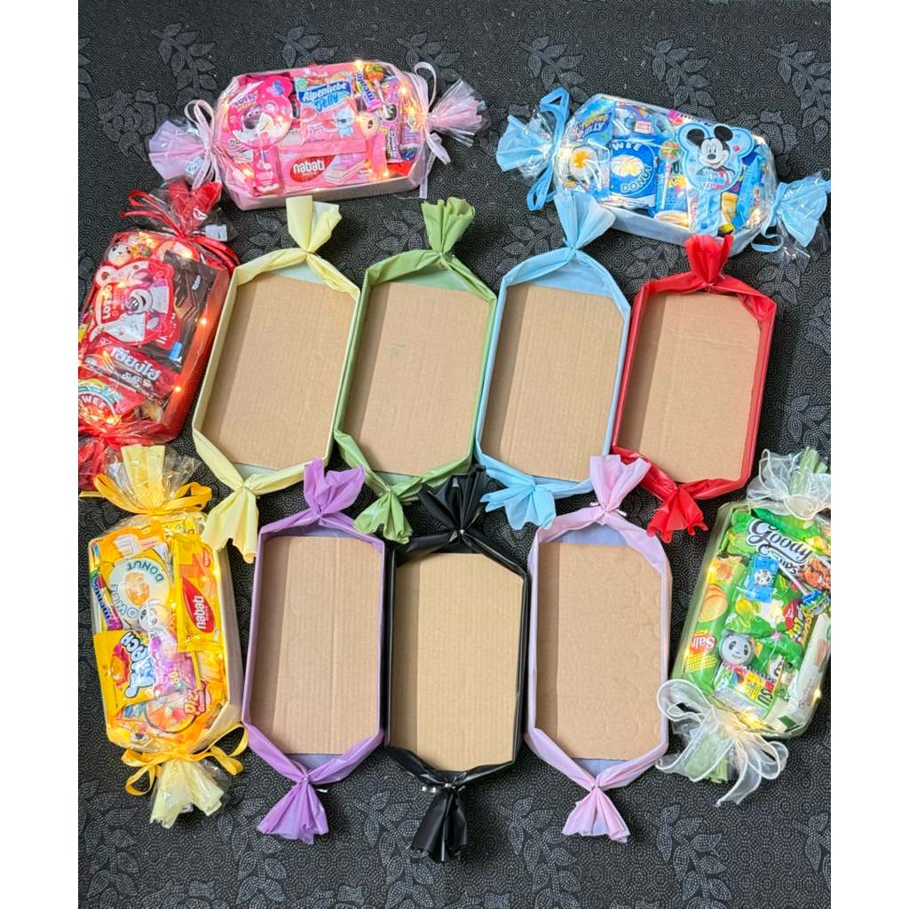 Cốt kẹo khổng lồ : Tặng đèn nhây, kèm giấy bóng kính + ruy băng (Quà tặng 1/6, sinh nhật, lễ tốt nghiệp cho bé,