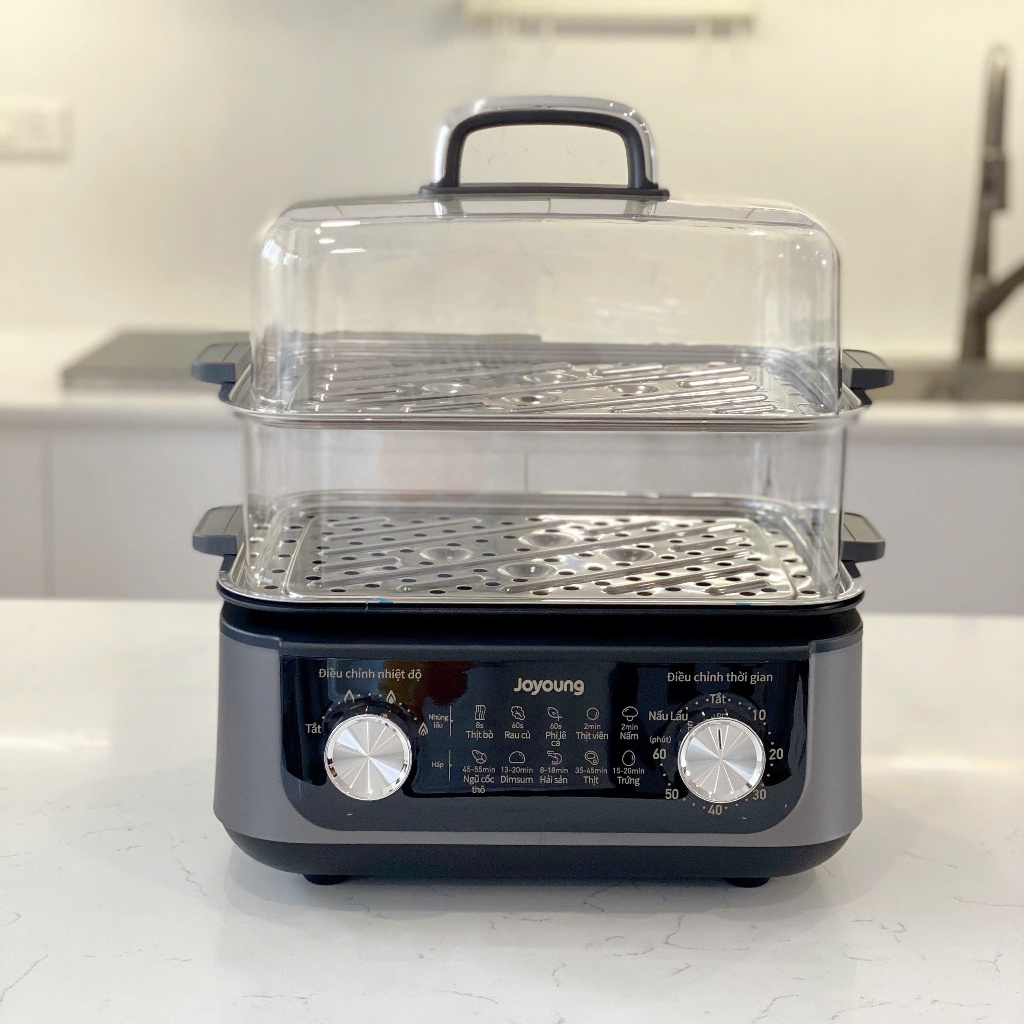 Nồi lẩu hấp điện Joyoung JFS - 556 16 lít bảo hành 2 năm